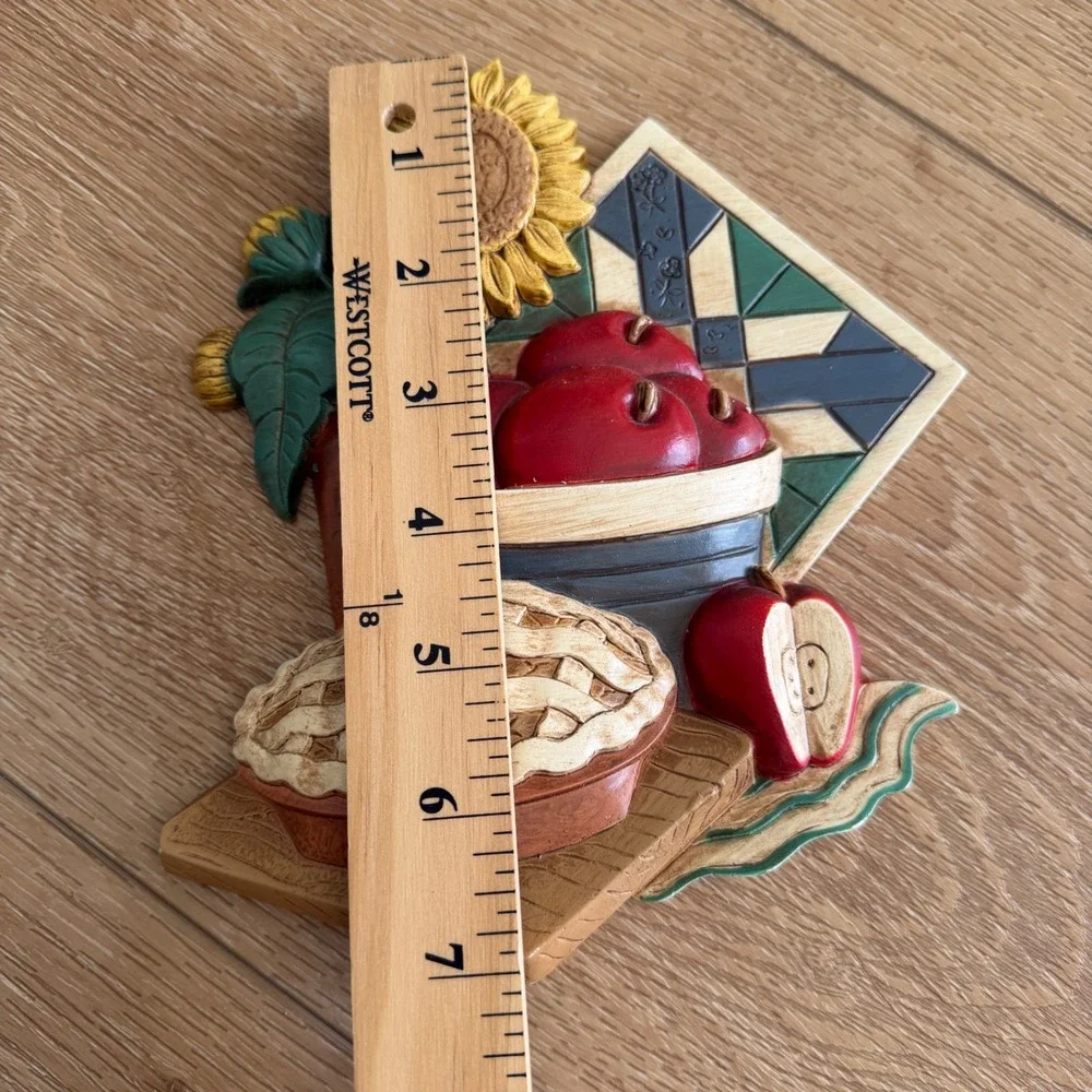 Vintage Home Interiors Kitchen Wall Plaques Set of 3 Sunflowers 1997 Cottagecore